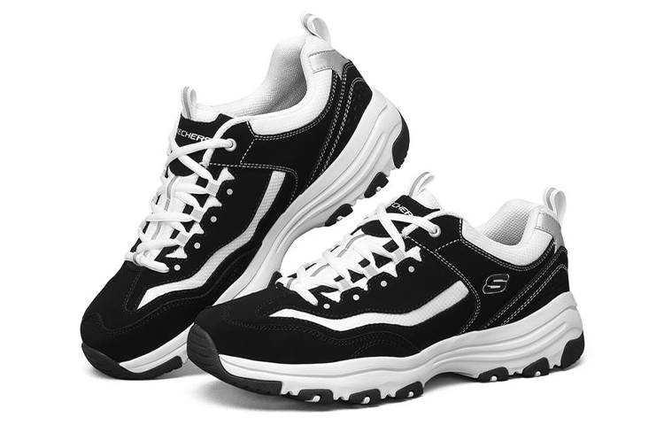 Skechers D'Lites I Conik Black/White - вид спереди