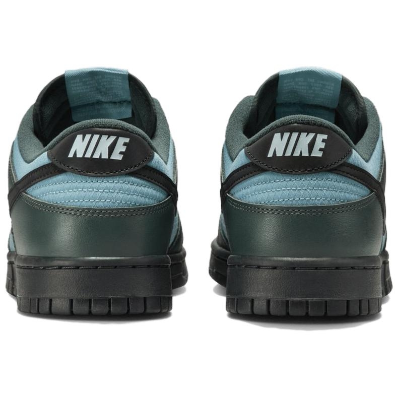 Nike Dunk Low Retro Se Vintage Green Denim Turquoise Anthracite Black - вид сзади