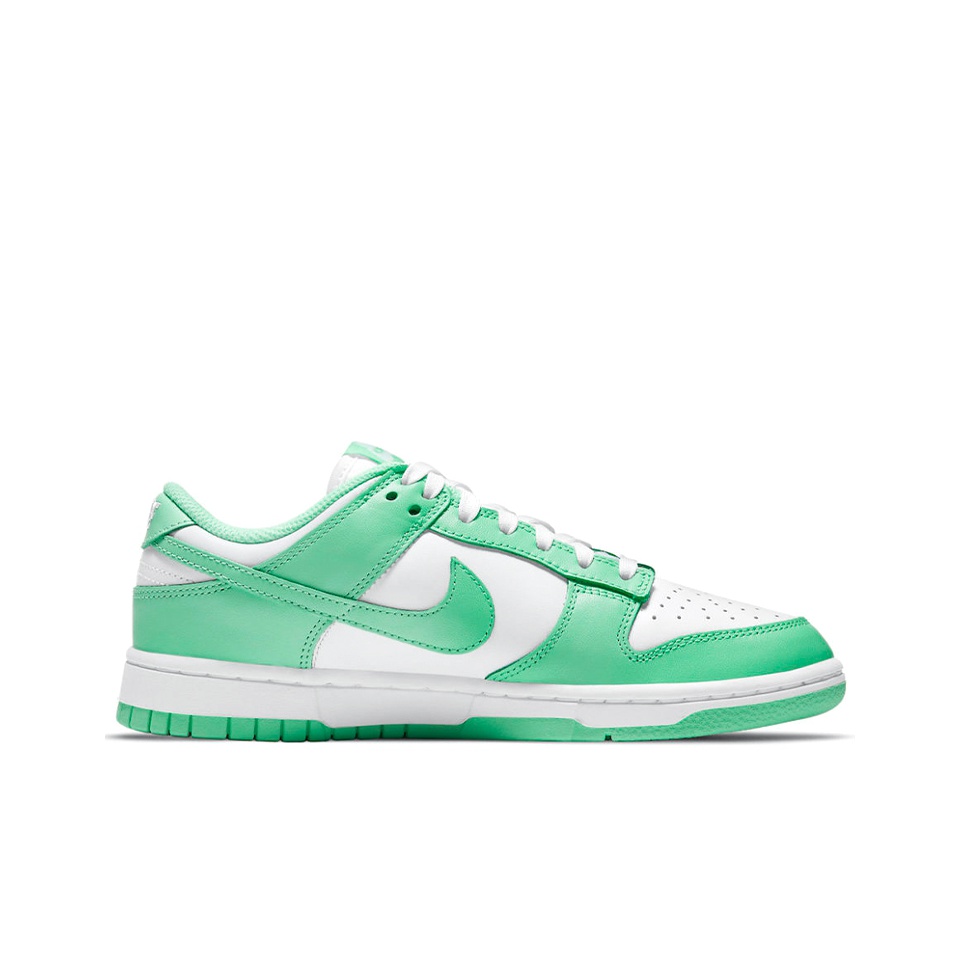 Nike Dunk green glow - вид с внутренней стороны
