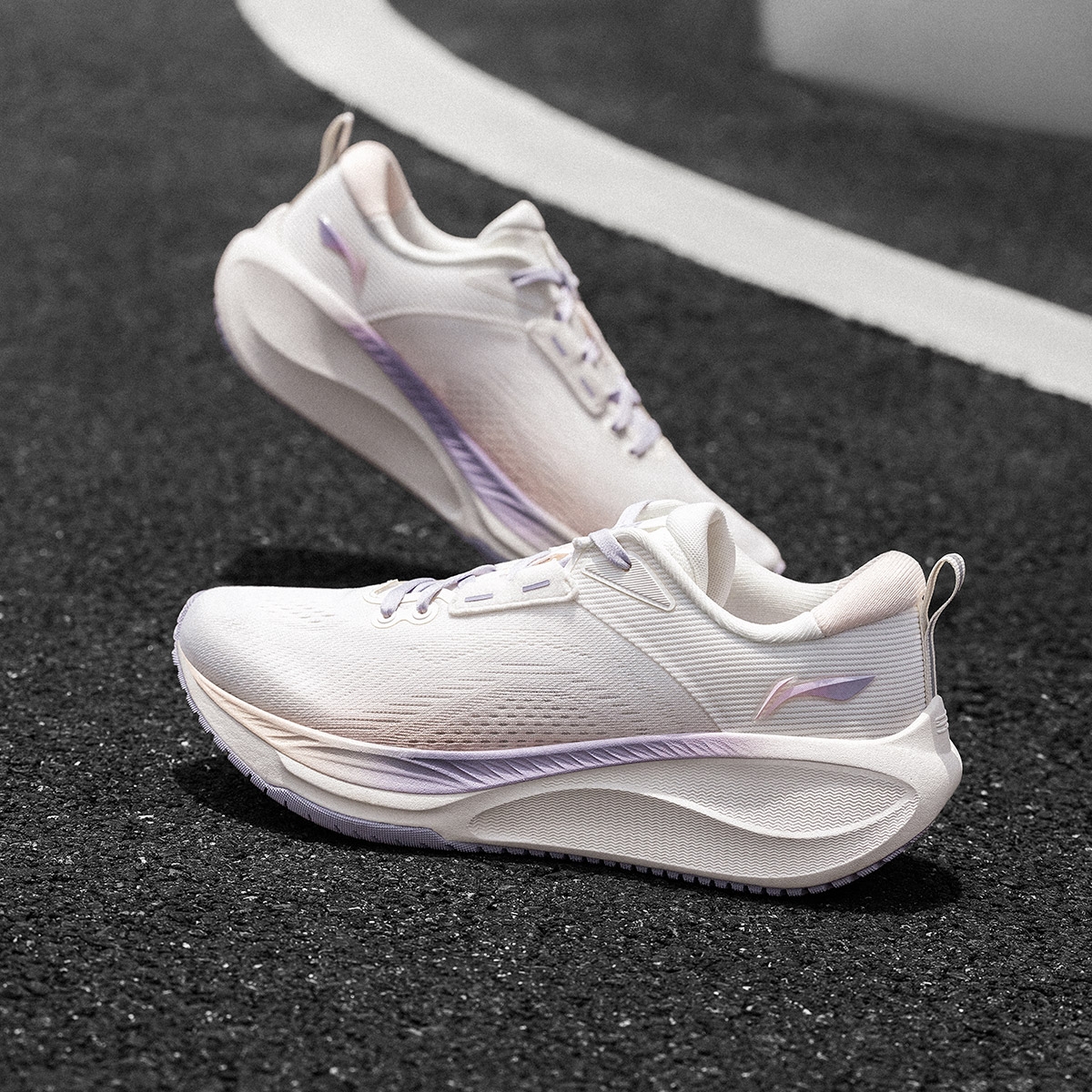 Li-Ning Wu Yi Lite 2.0 V2 Mist White/Light Orange - вид 7