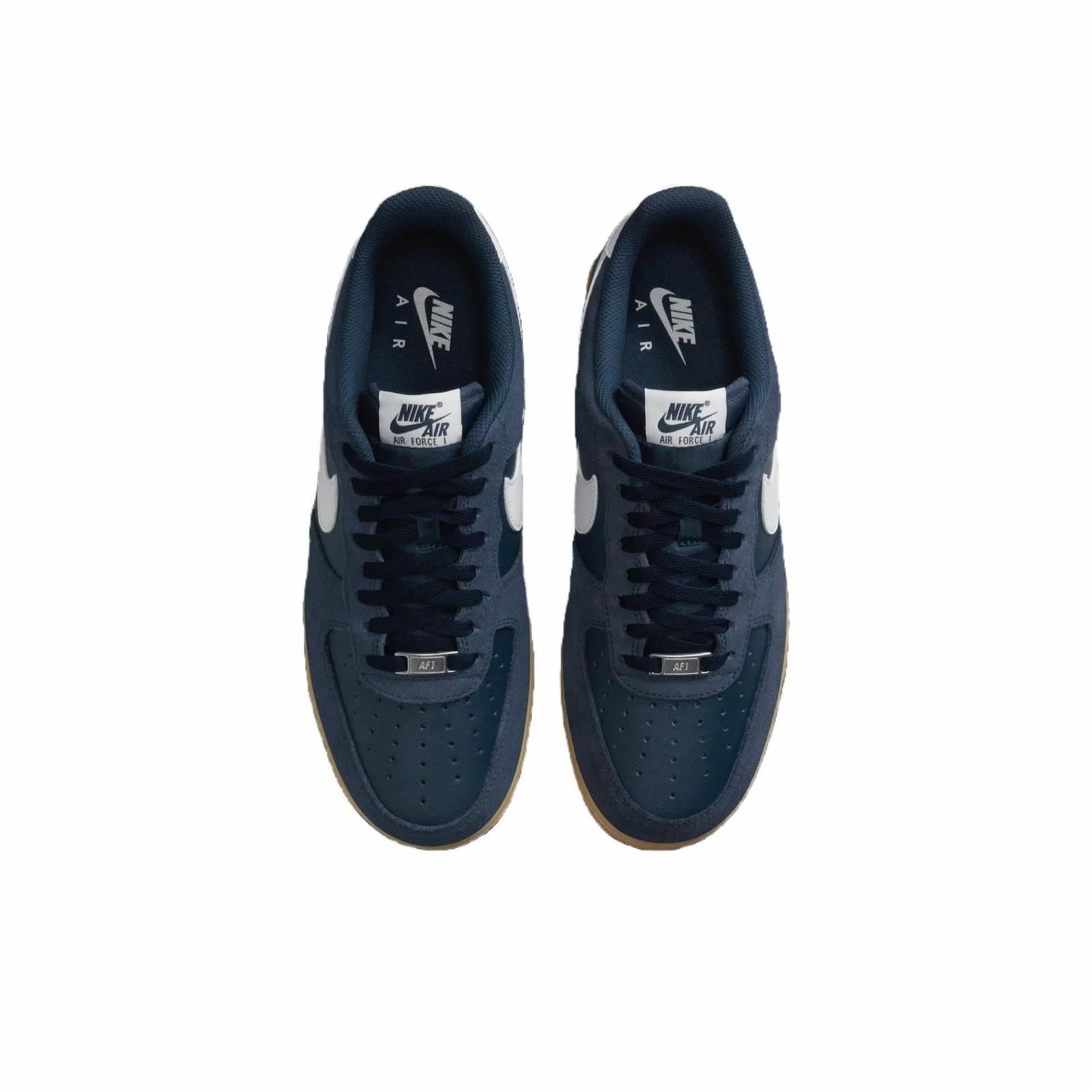 Nike Air Force 1 '07 LV8 'Gum Pack - Armory Navy' - вид сзади