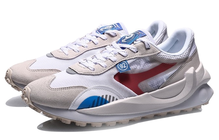 Li-Ning Reflective White Gray Red - вид спереди