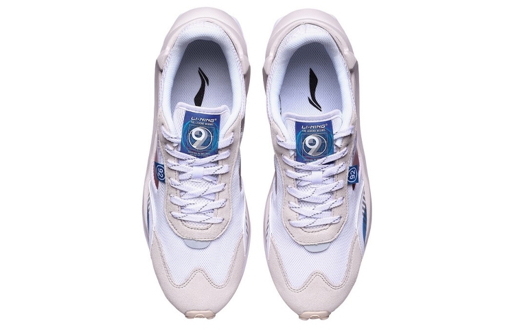 Li-Ning Reflective White Gray Red - вид сзади