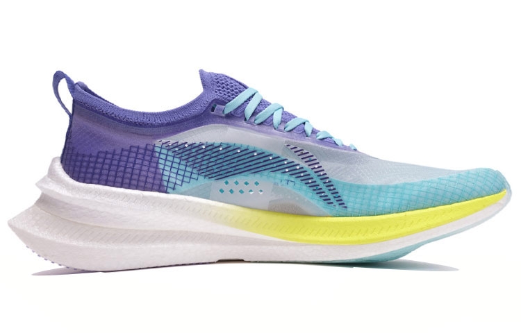 Li-Ning Feidian 2 Elite White/flower Basket Purple - вид с внутренней стороны