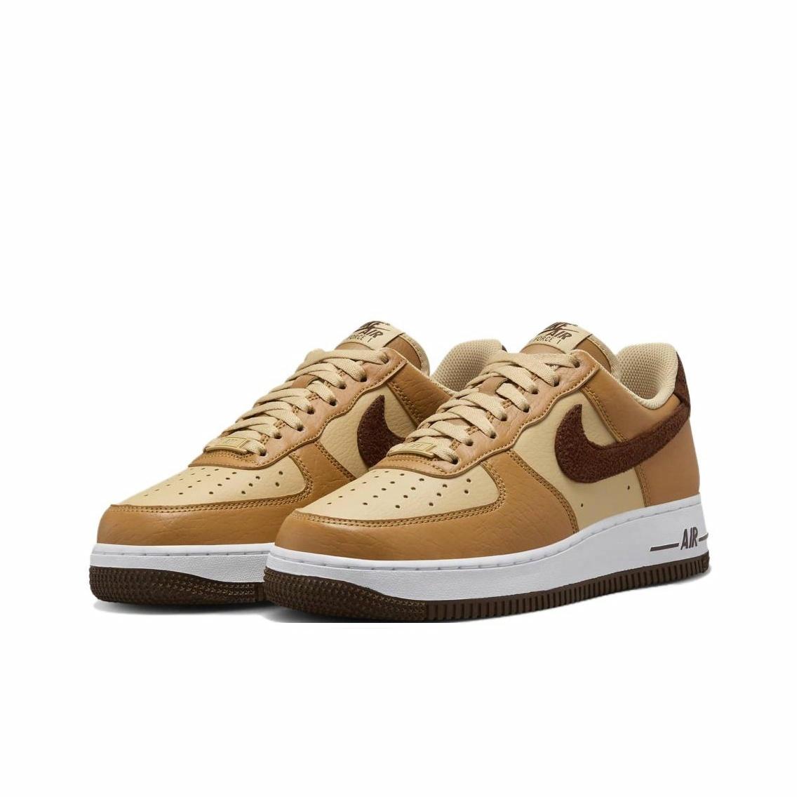 Nike Air Force 1 Low Next Nature Flax Cacao Wow - вид спереди