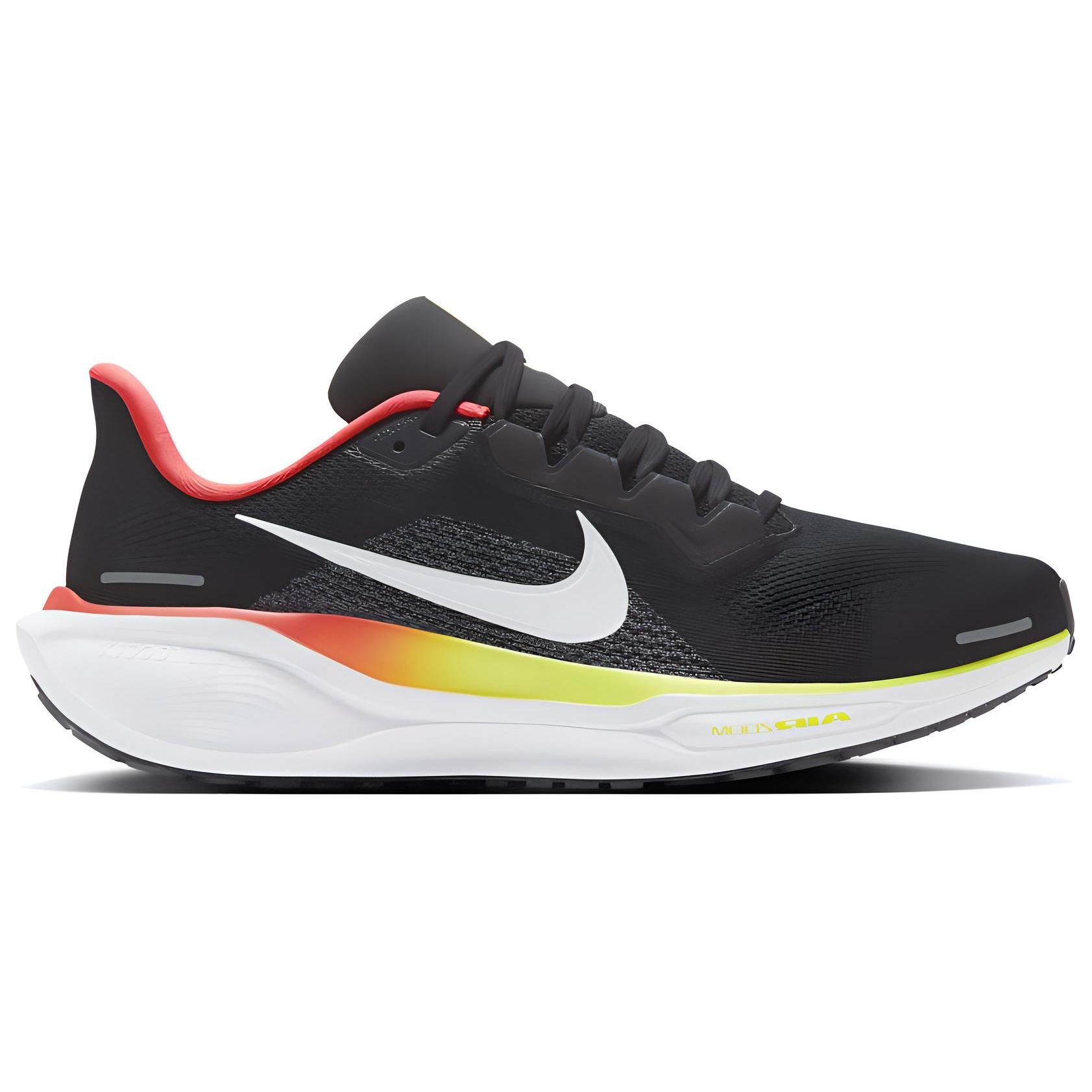 Nike Air Zoom Pegasus 41 'Black Red Yellow' - вид с внутренней стороны