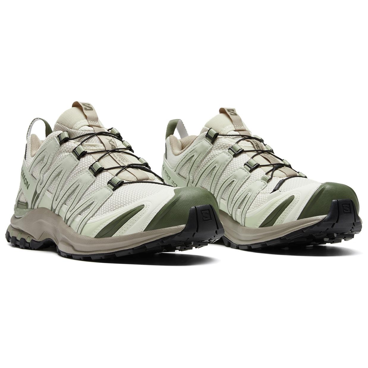 SALOMON XA PRO 3D Greige/Light Celadon Green/Pepper White - вид спереди