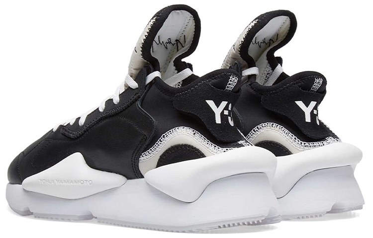 Y-3 Kaiwa Black White - вид спереди