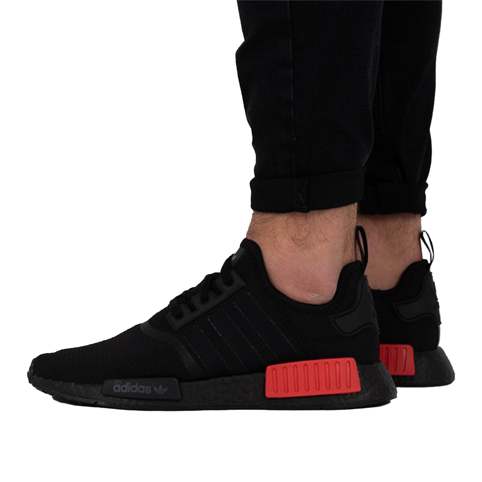 adidas NMD R1 Core Black Lush Red - вид 7