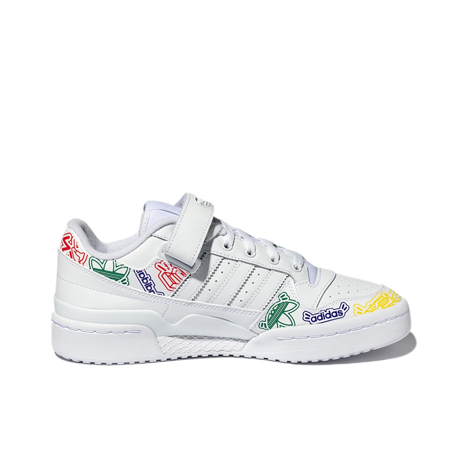 adidas originals FORUM Low Allover White Cloud-White Core-Black - вид с внутренней стороны