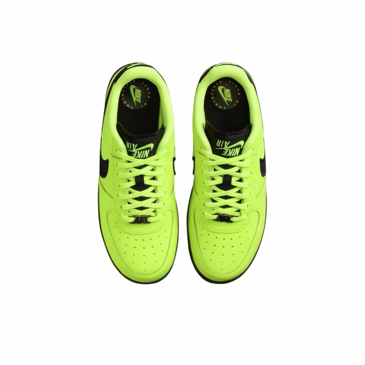 Nike Air Force 1 Low Dance Volt/Gunmetal/Black - вид спереди