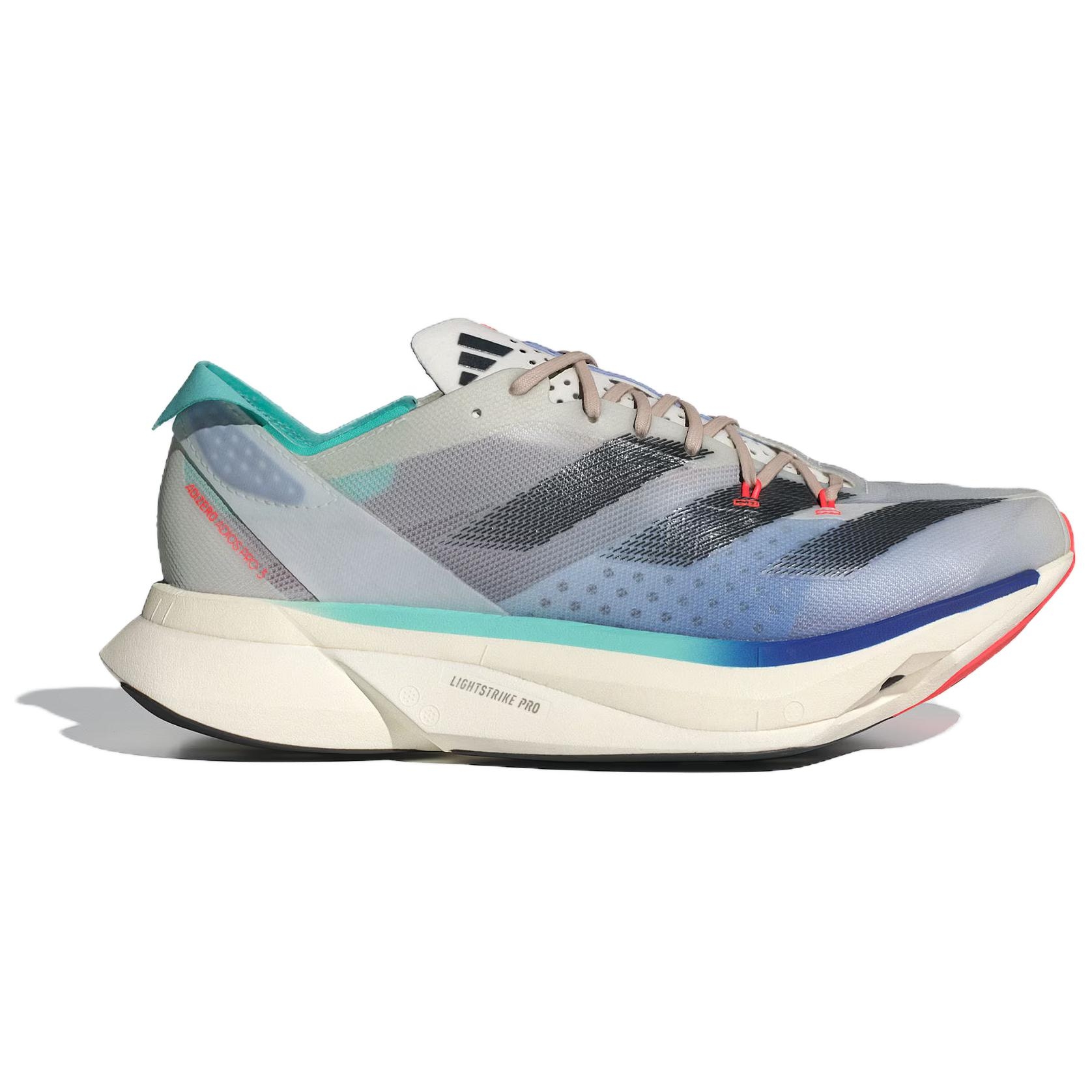 adidas Adizero Adios Pro 3 'Aurora Ink Flash Aqua' - вид спереди