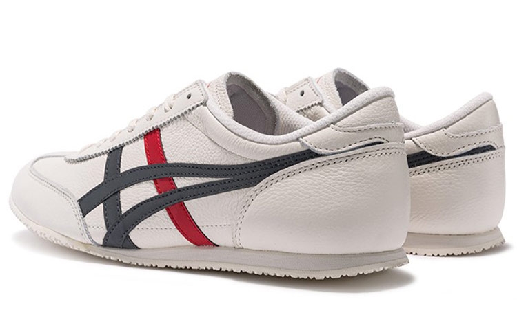 Onitsuka Tiger Machu Racer Cream Black Red - вид сзади