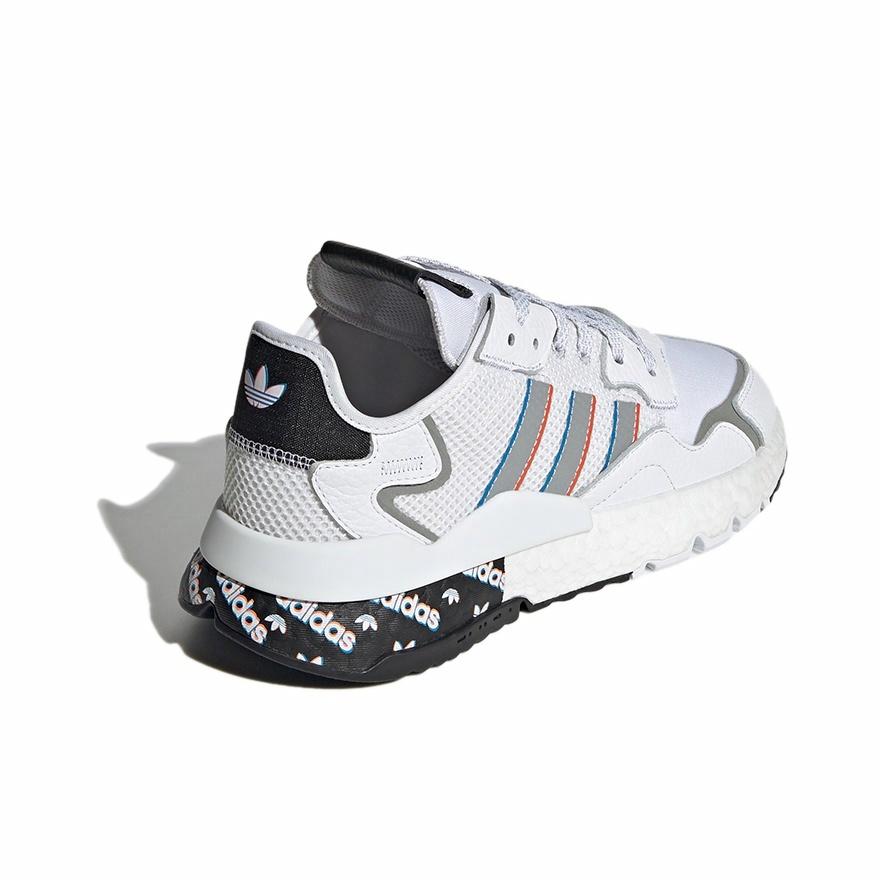 Adidas Originals Nite Jogger 'White Black Silver' - вид сзади
