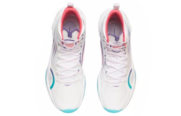Li-Ning YuShuai 15 White Blue/Purple - rear view