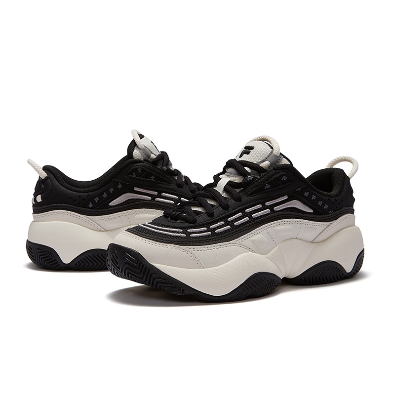 FILA FUSION FIRE Flame Shoes Balance Vintage Black White - вид спереди