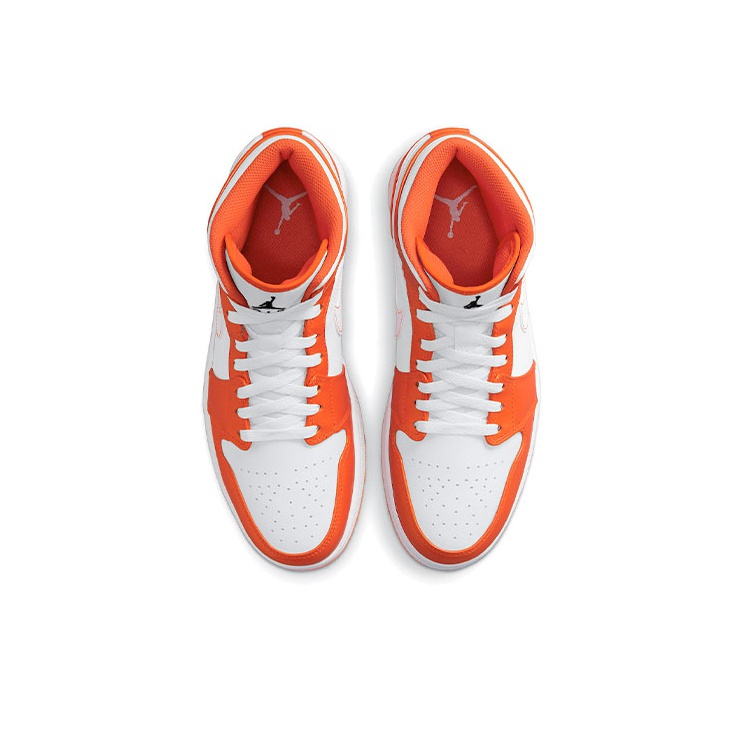 Jordan Air Jordan 1 mid se "white/orange" - вид сзади