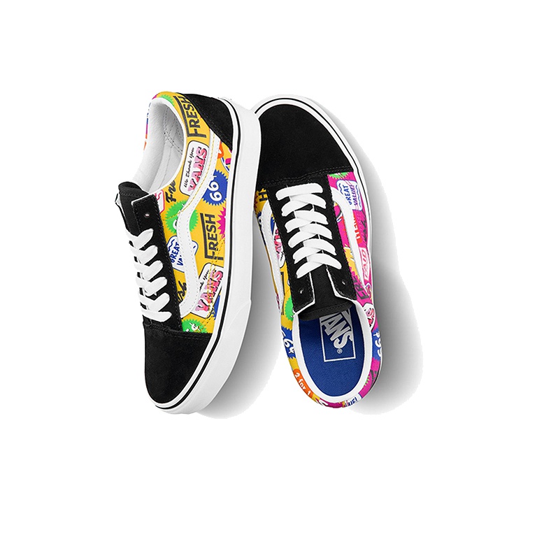 Vans Old Skool Colored Letters Multicolor - вид сзади