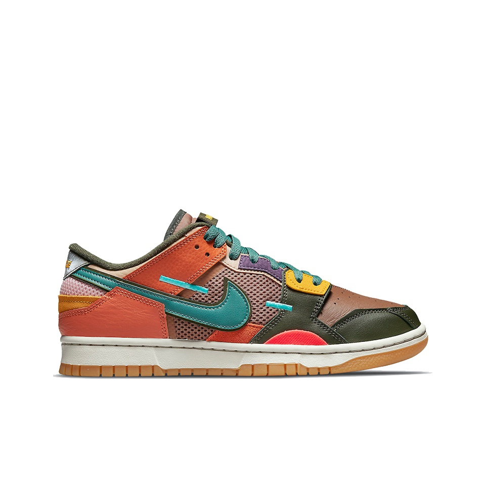 Nike Dunk Low Scrap "Archeo Brown" - вид с внутренней стороны