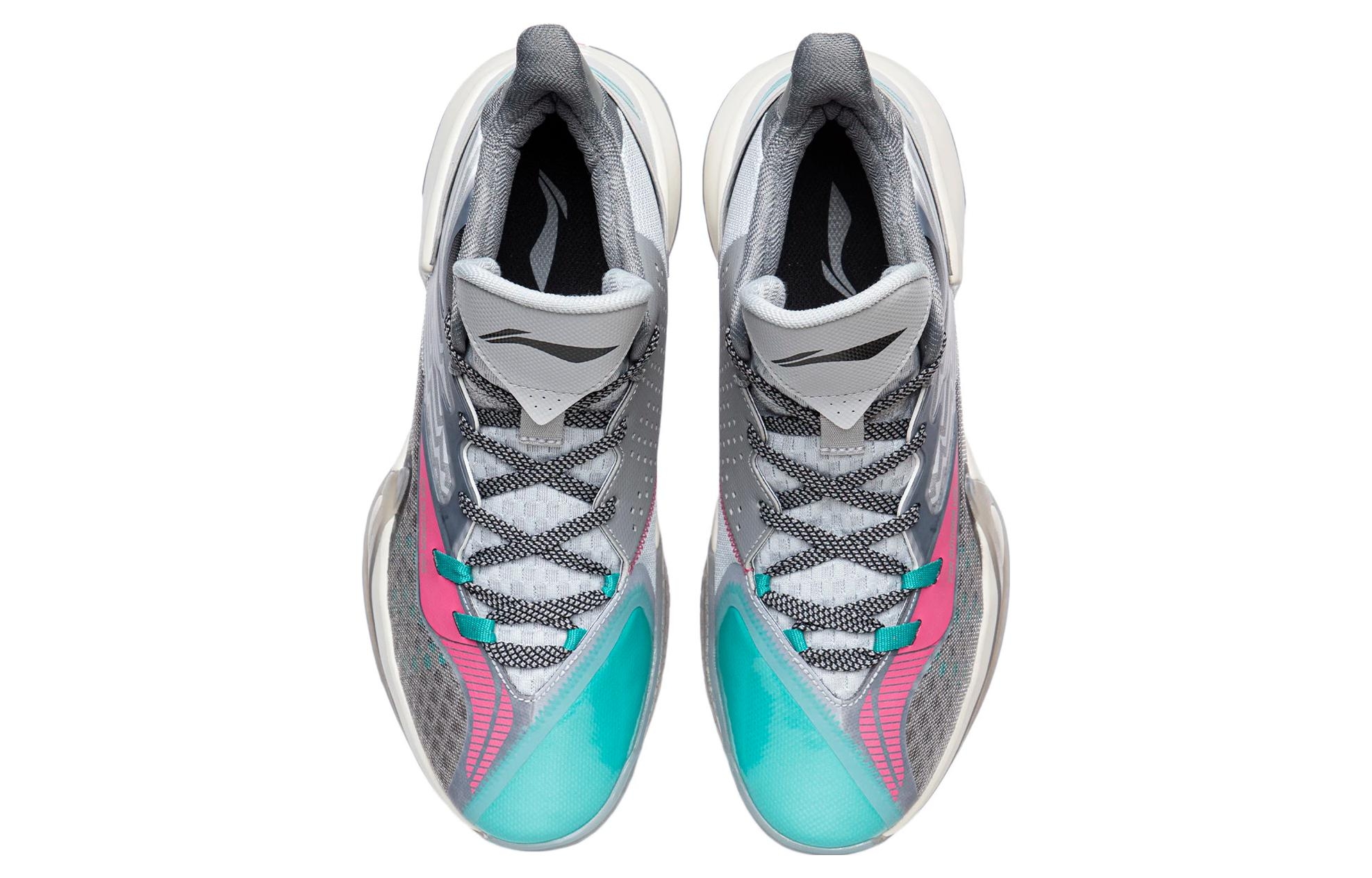 Li-Ning Shark Grey/turquoise Green - вид сзади