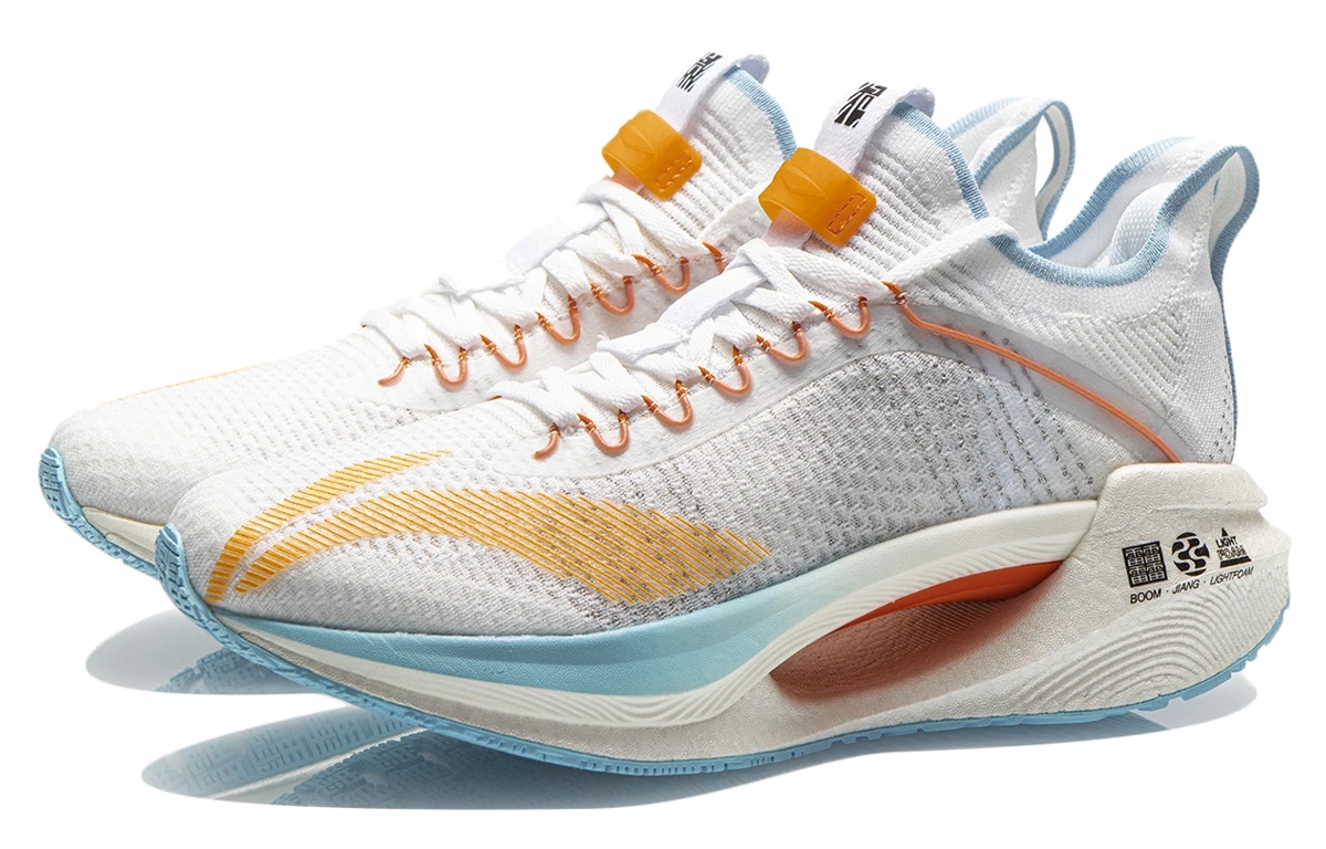 Li-Ning Jueying Essential And White Blue Yellow - вид спереди