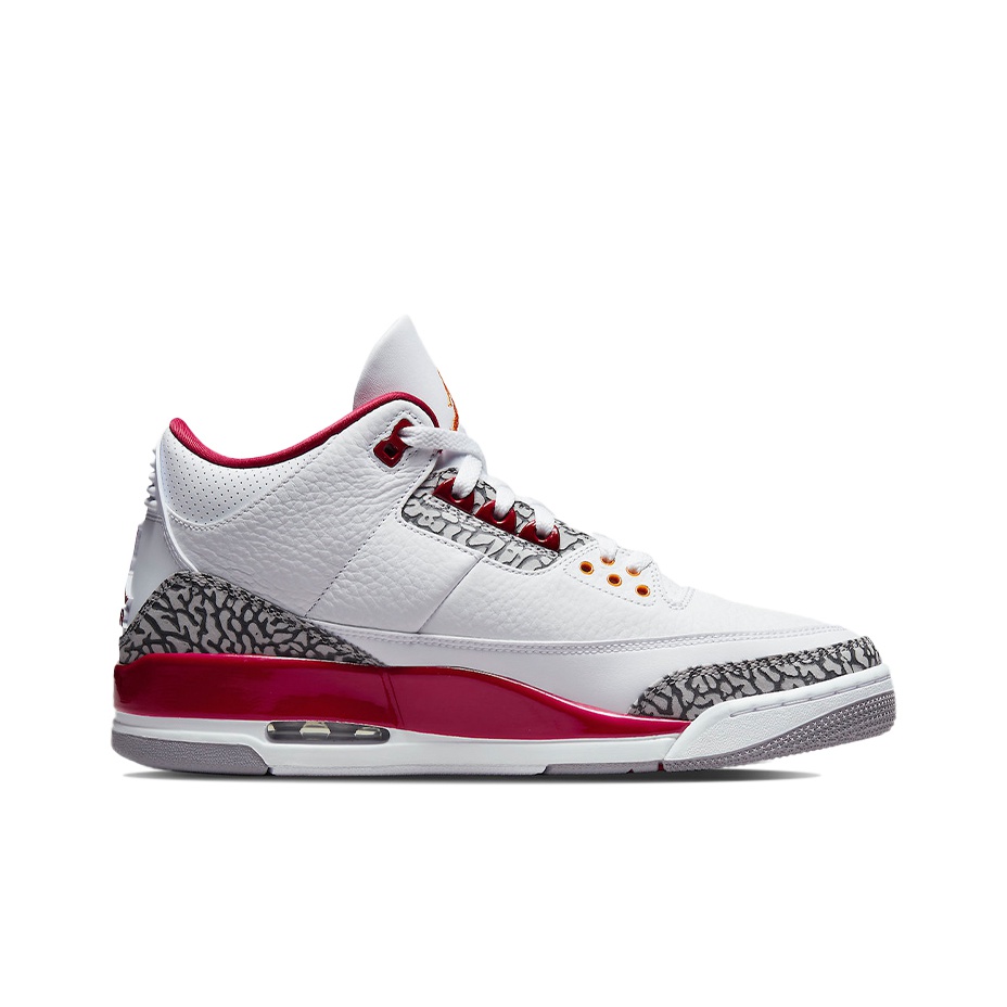 Jordan Air Jordan 3 retro "cardinal red" - вид с внутренней стороны
