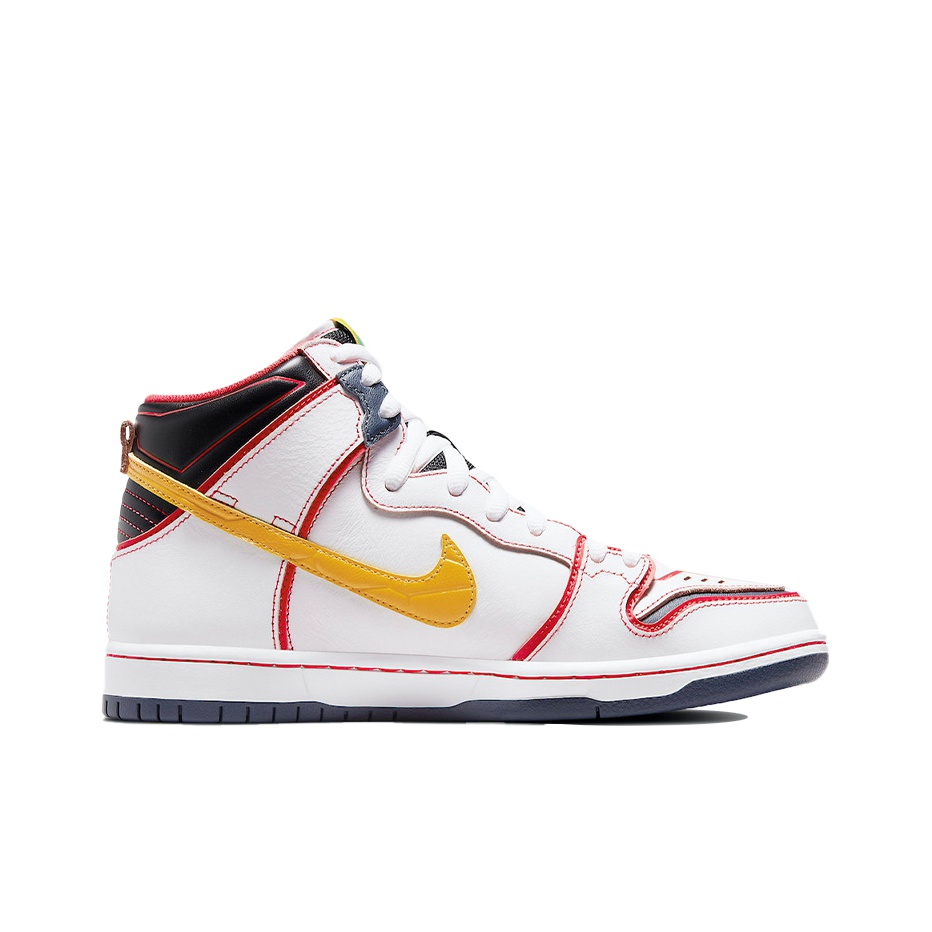 Gundam x Nike Dunk SB High Project Unicorn RX-0 - вид с внутренней стороны