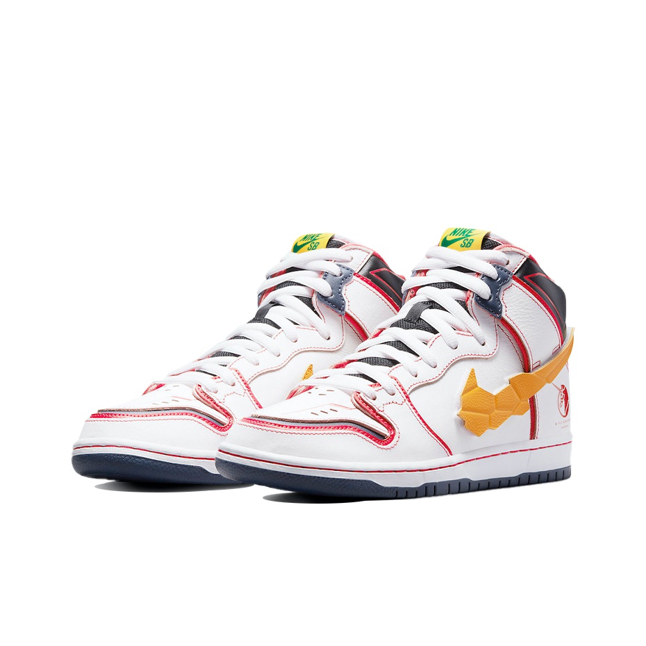 Gundam x Nike Dunk SB High Project Unicorn RX-0 - вид спереди