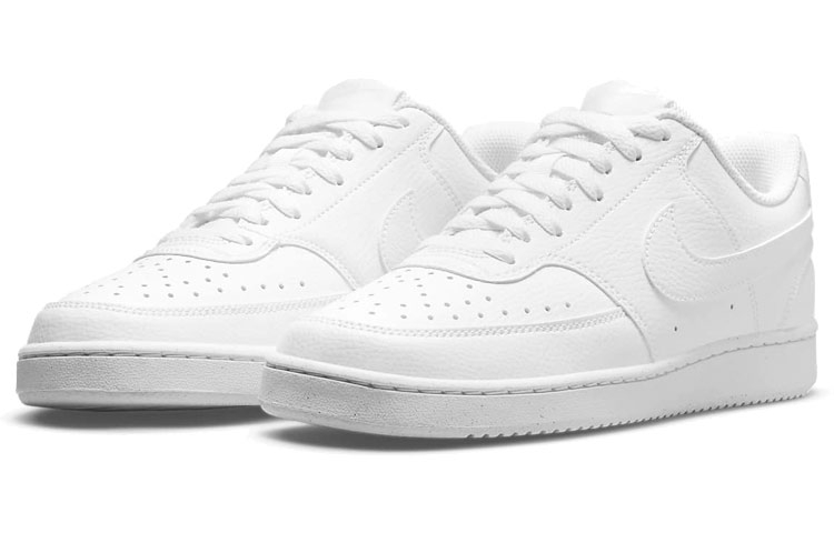 Nike Court Vision Low Next Nature Triple White - вид спереди