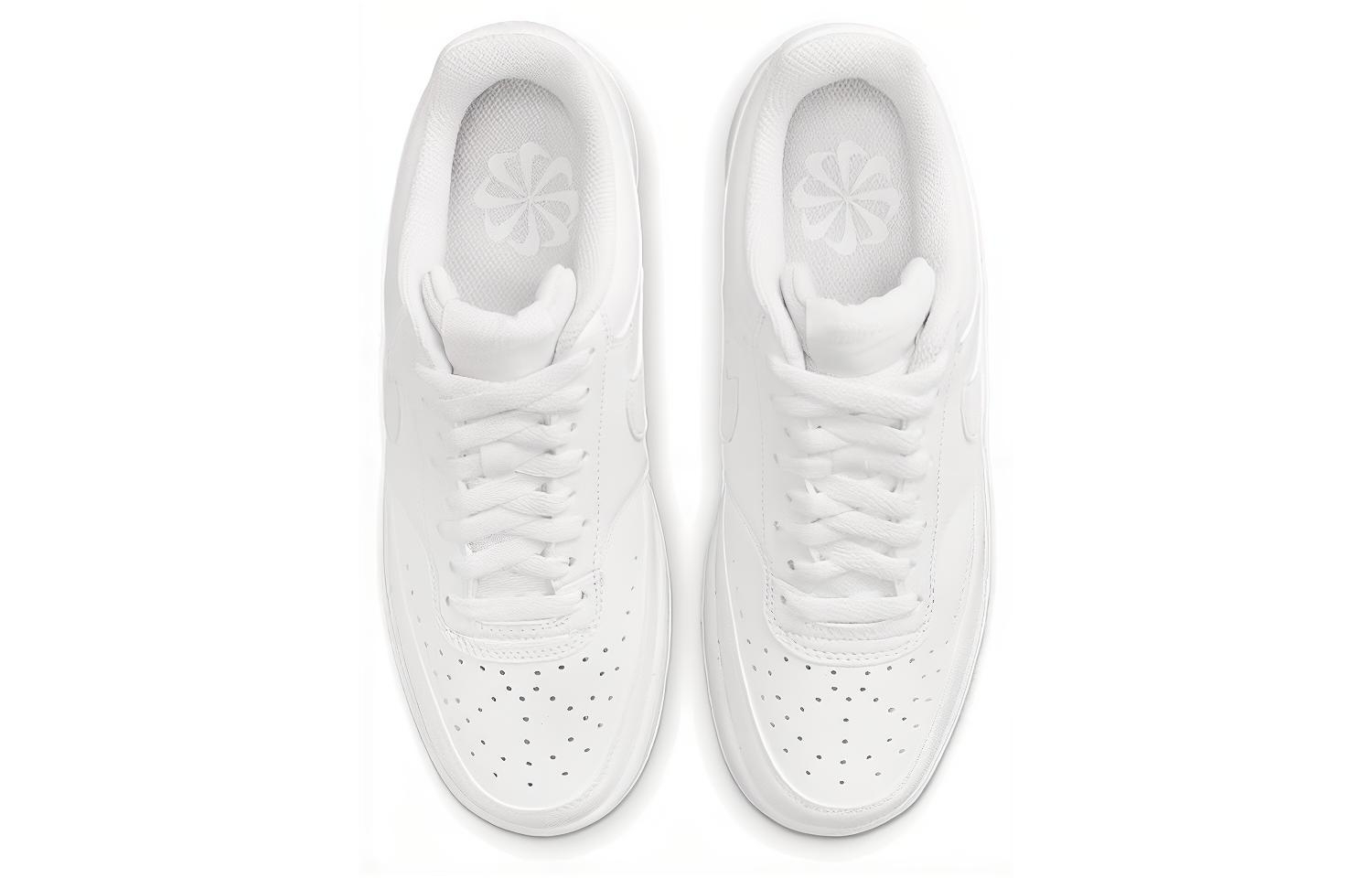 Nike Court Vision Low Next Nature Triple White - вид сзади