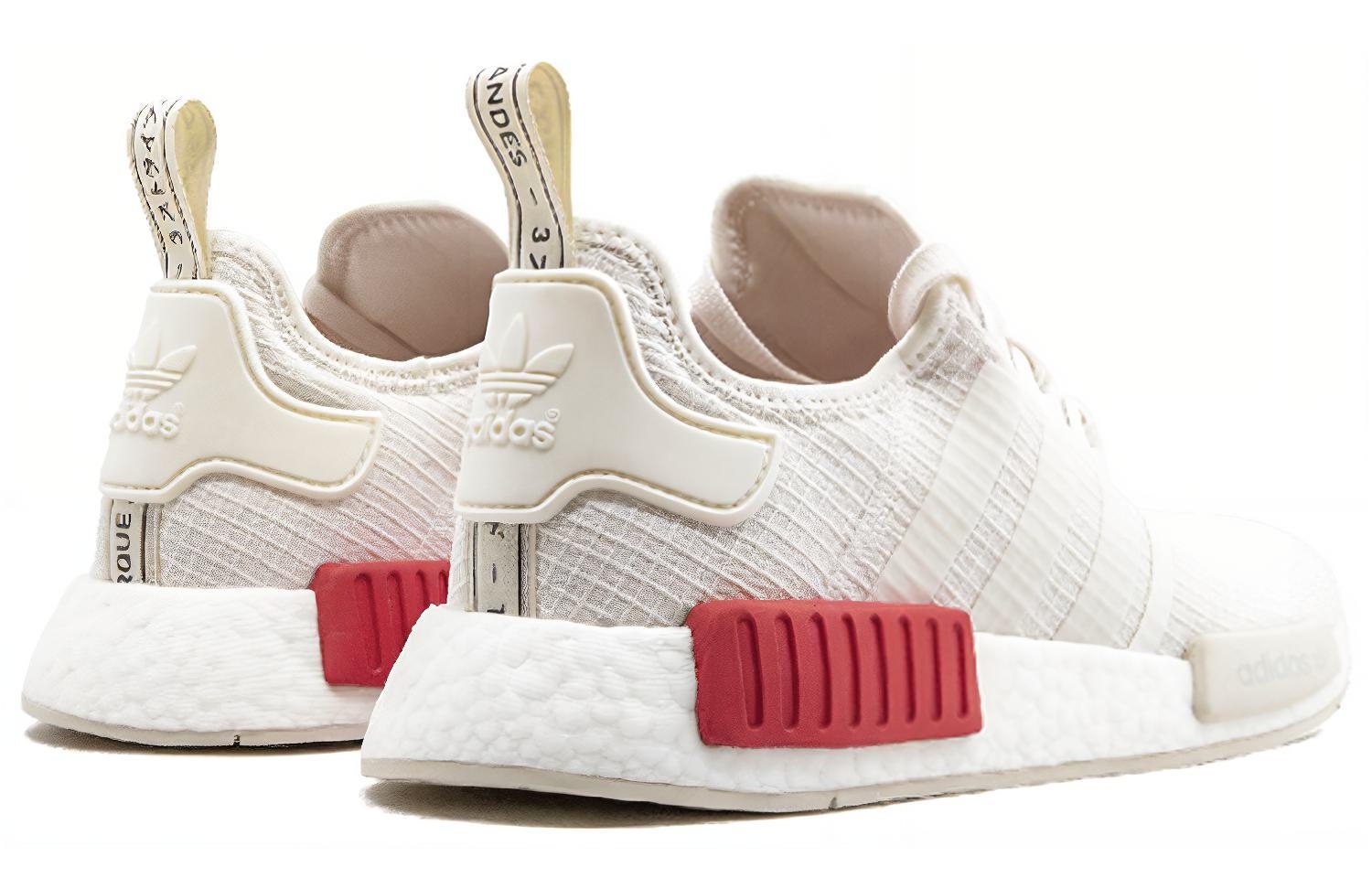 adidas NMD R1 Off White Lush Red - вид сзади