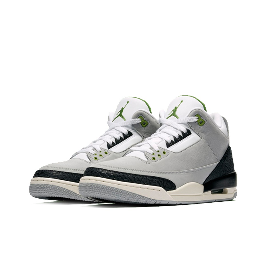 Jordan Air Jordan 3 retro chlorophyll - вид спереди