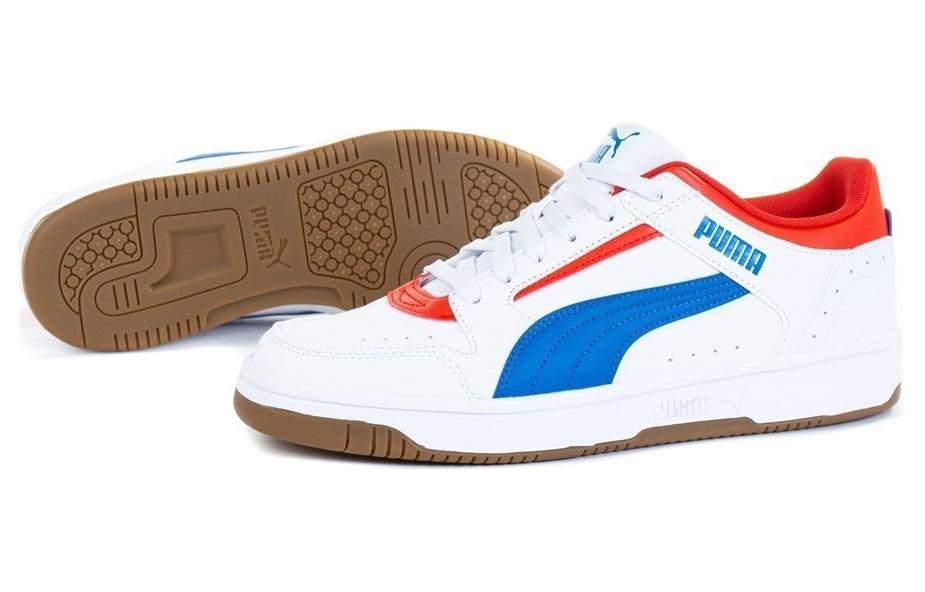 Puma Rebound Joy Low 'White Future Blue High Risk Red' - вид сзади