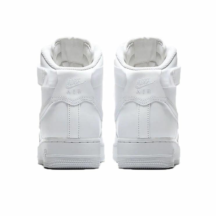 Nike Air Force 1 High Triple White - вид сзади