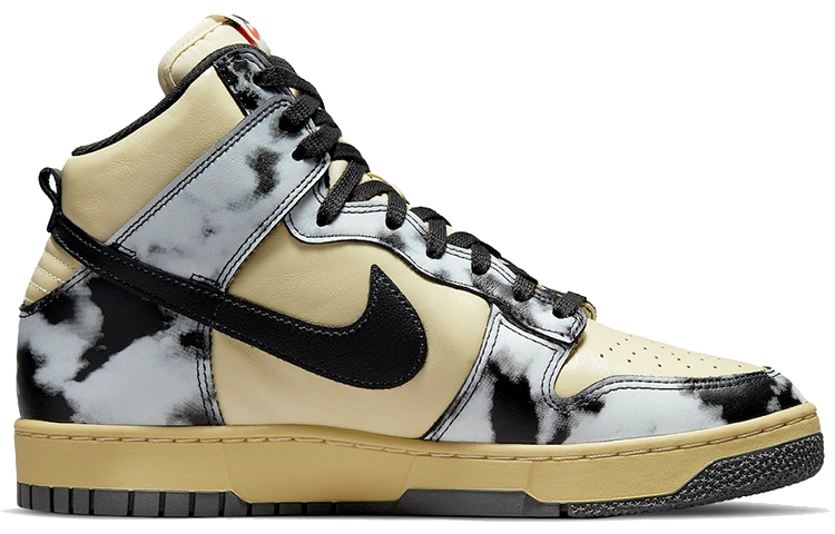 Nike Dunk High 1985 Black Acid Wash - вид с внутренней стороны