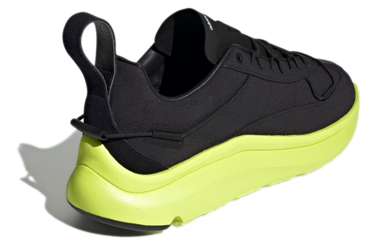 Y-3 Shiku Run 'Black Frozen Yellow' - вид сзади