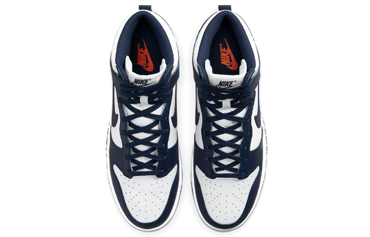 Nike Dunk High Retro "Midnight Navy" - rear view