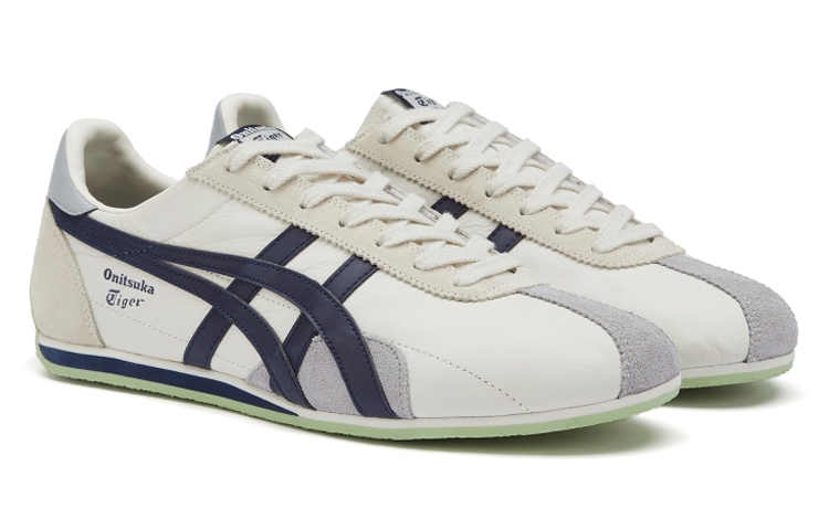 Onitsuka Tiger Runspark 'White Cream Navy' - вид спереди