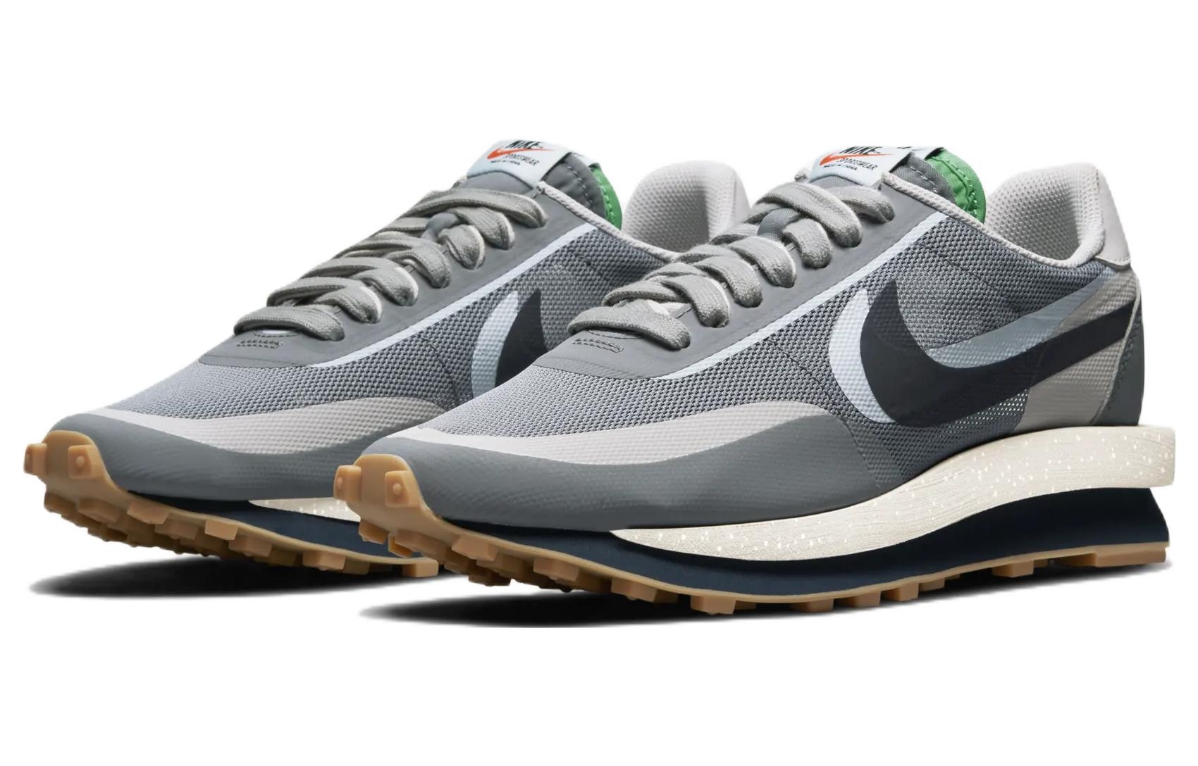 clot x sacai x Nike LDWaffle - вид спереди