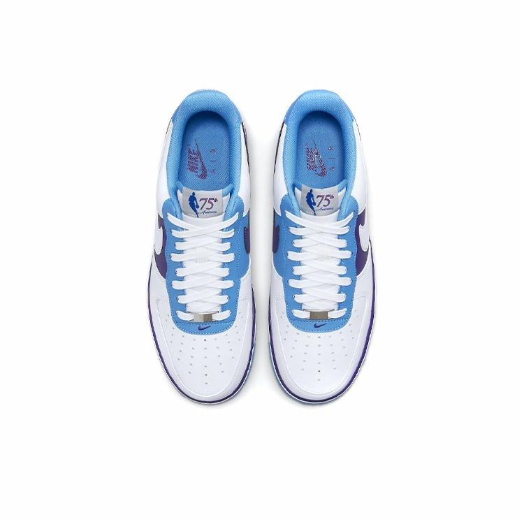 NBA x Nike Air Force 1 Low "Lakers" White/Purple - вид сзади