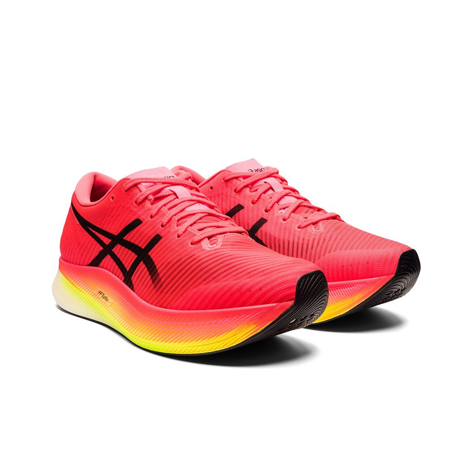 ASICS Metaspeed Sky 'Performance Red Yellow' - front view