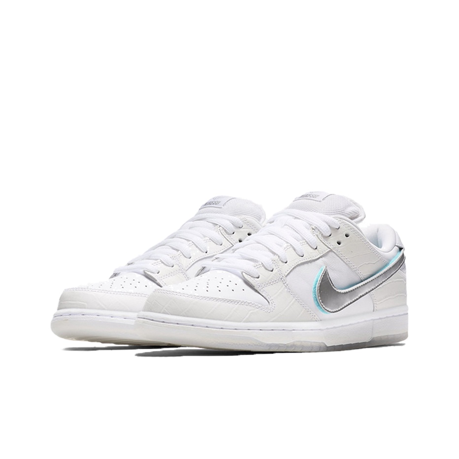 Nike Dunk SB white diamond - вид с внутренней стороны