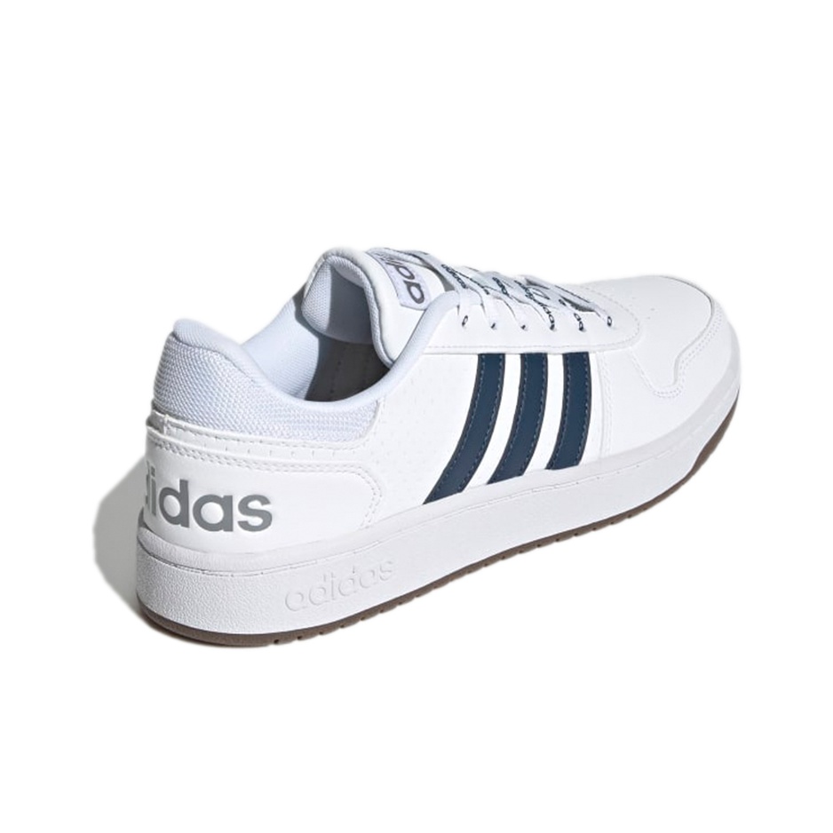 adidas neo Hoops 2.0 White Crew Navy - вид сзади