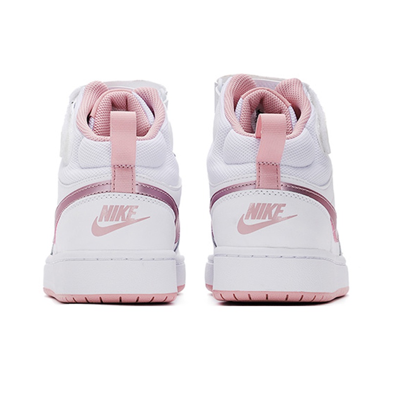 Nike Court Borough Mid 2 GS White Pink Glaze - вид сзади