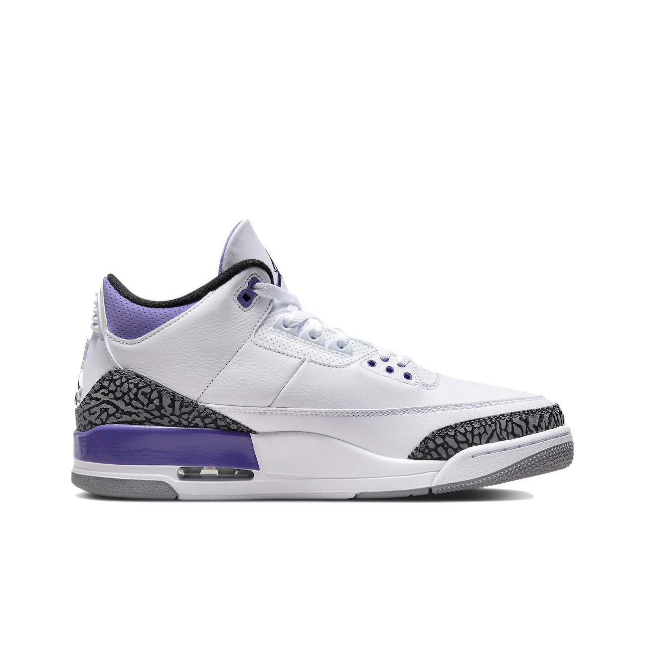 Jordan Air Jordan 3 retro "dark iris" - вид с внутренней стороны