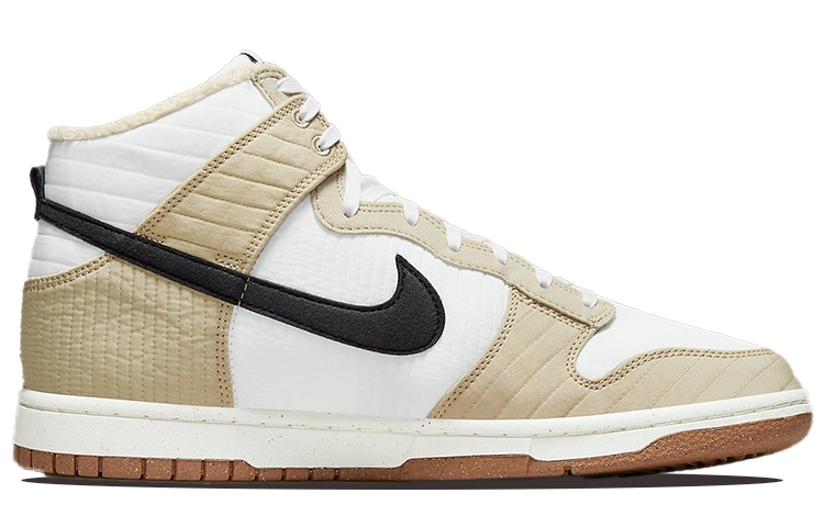 Nike Dunk High "Toasty Rattan" - вид с внутренней стороны