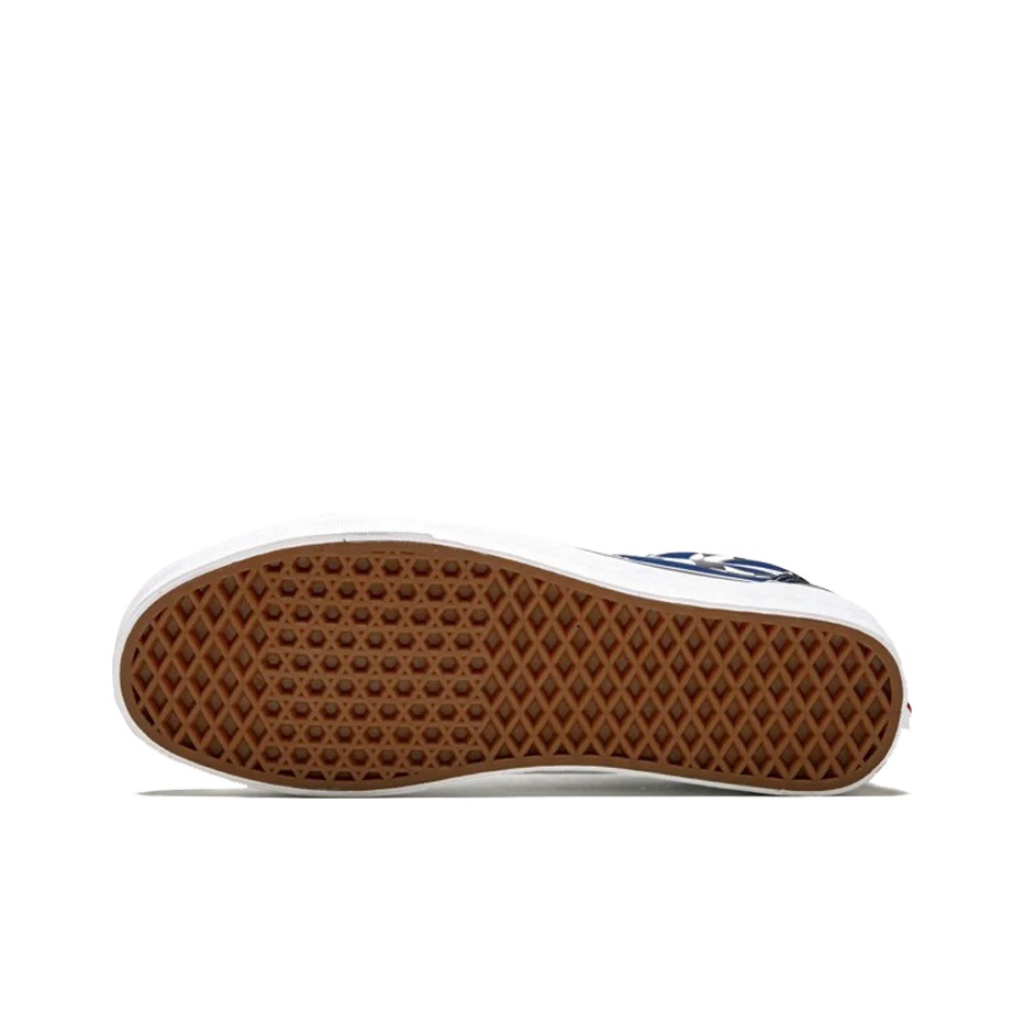 Vans Old Skool Checker Flame Blue Blue-Checker True-White - подошва