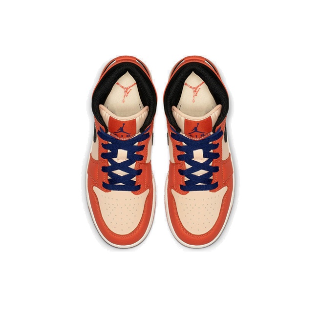 Jordan Air Jordan 1 Mid SE GS Team Orange - вид сзади