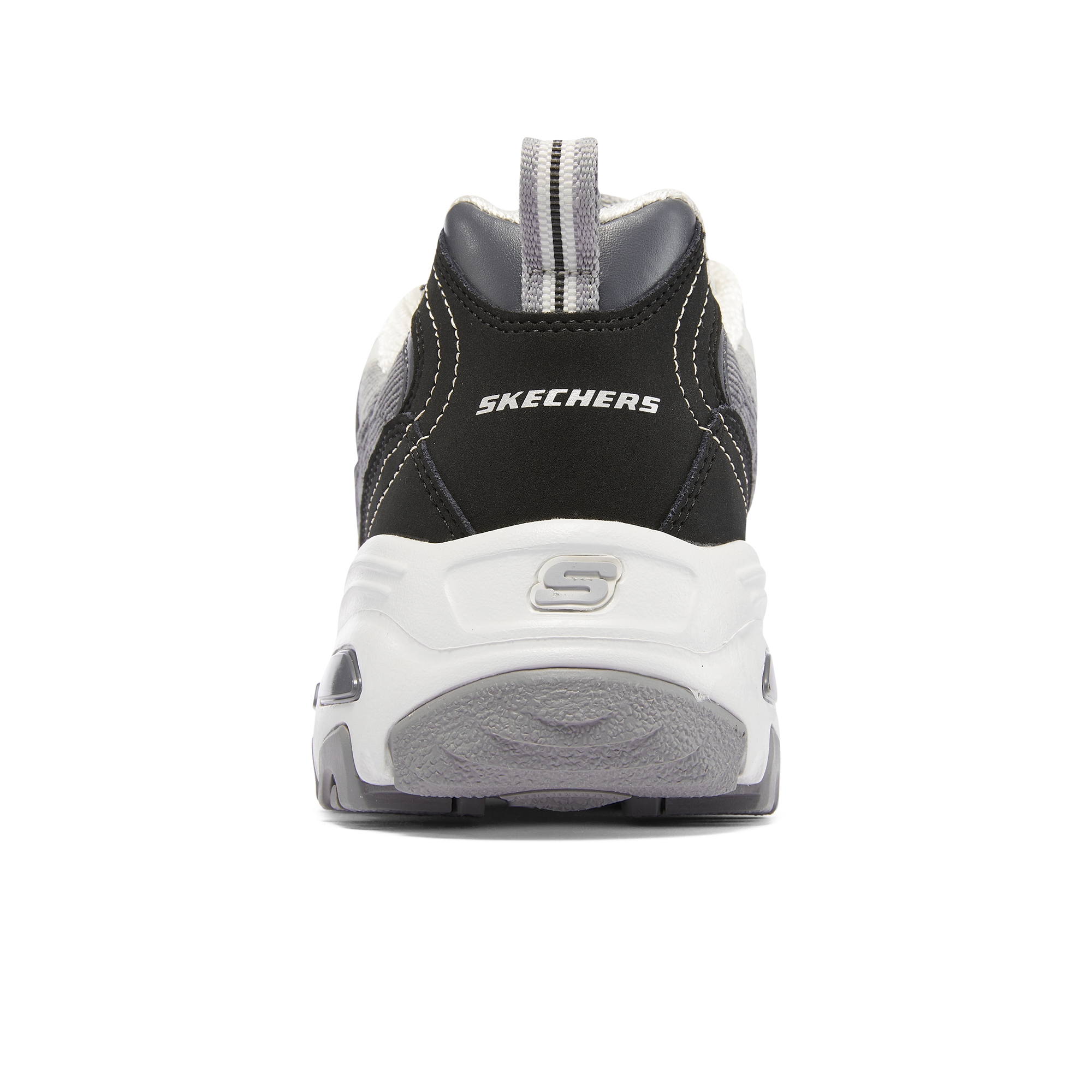 Skechers D'Lites 1.0 'Black Gray' - вид сзади