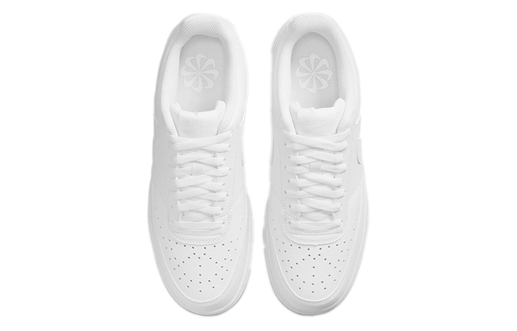 Nike Court Vision Low Next Nature Triple White - вид сзади